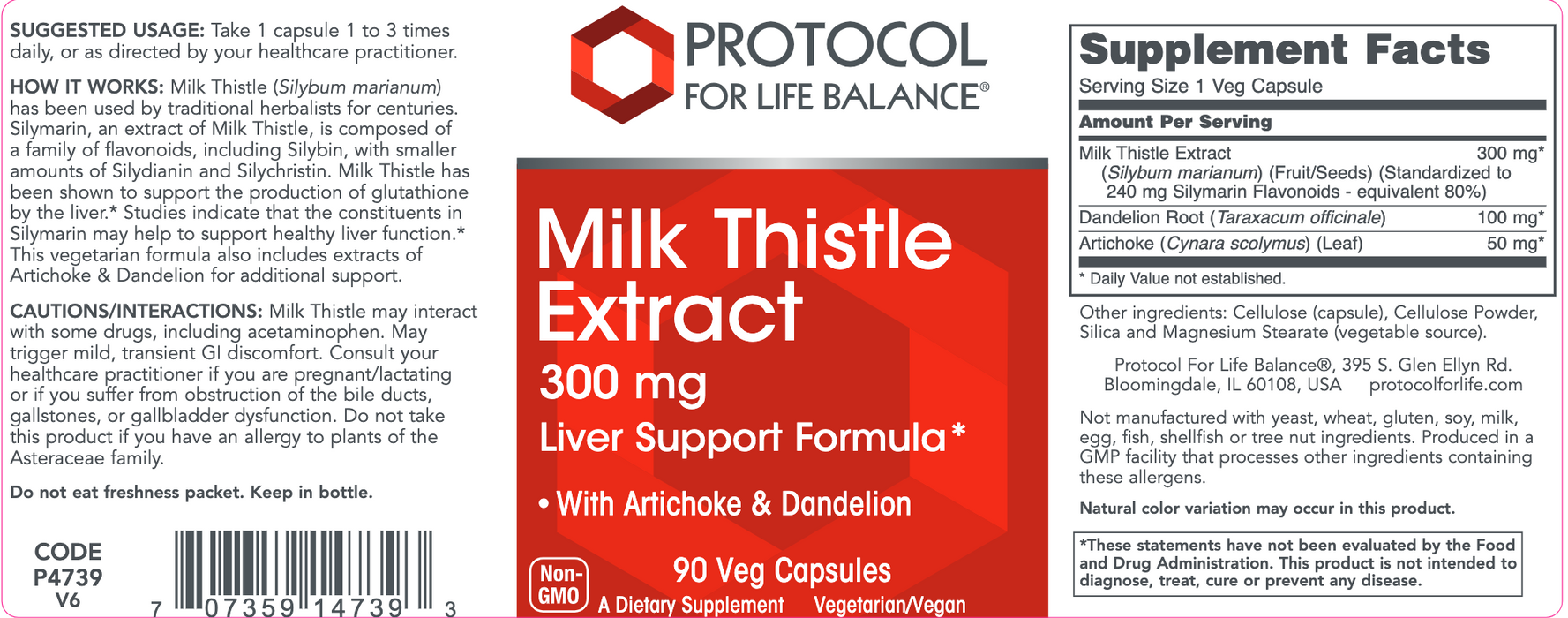 Milk Thistle Extract (90 Capsules)