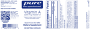 Vitamin A (3,000 mcg) (10,000 IU) (120 Softgels)