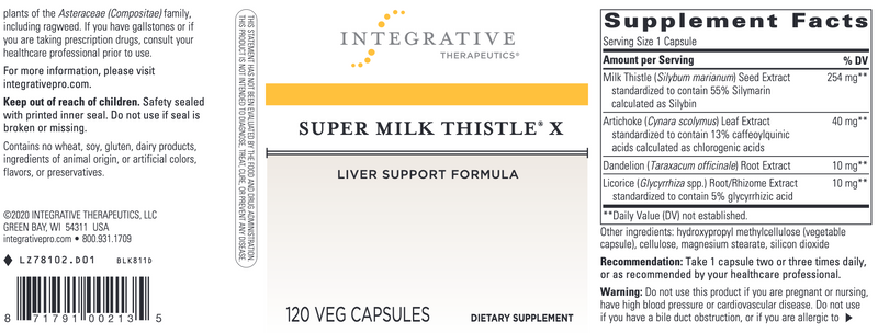 Super Milk Thistle X (120 Capsules)