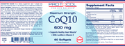 Coq10 (600 mg) (60 Softgels)