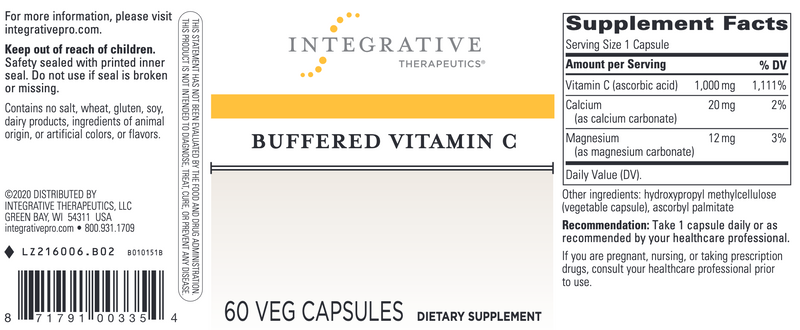Buffered Vitamin C (1000 mg) (60 Capsules)