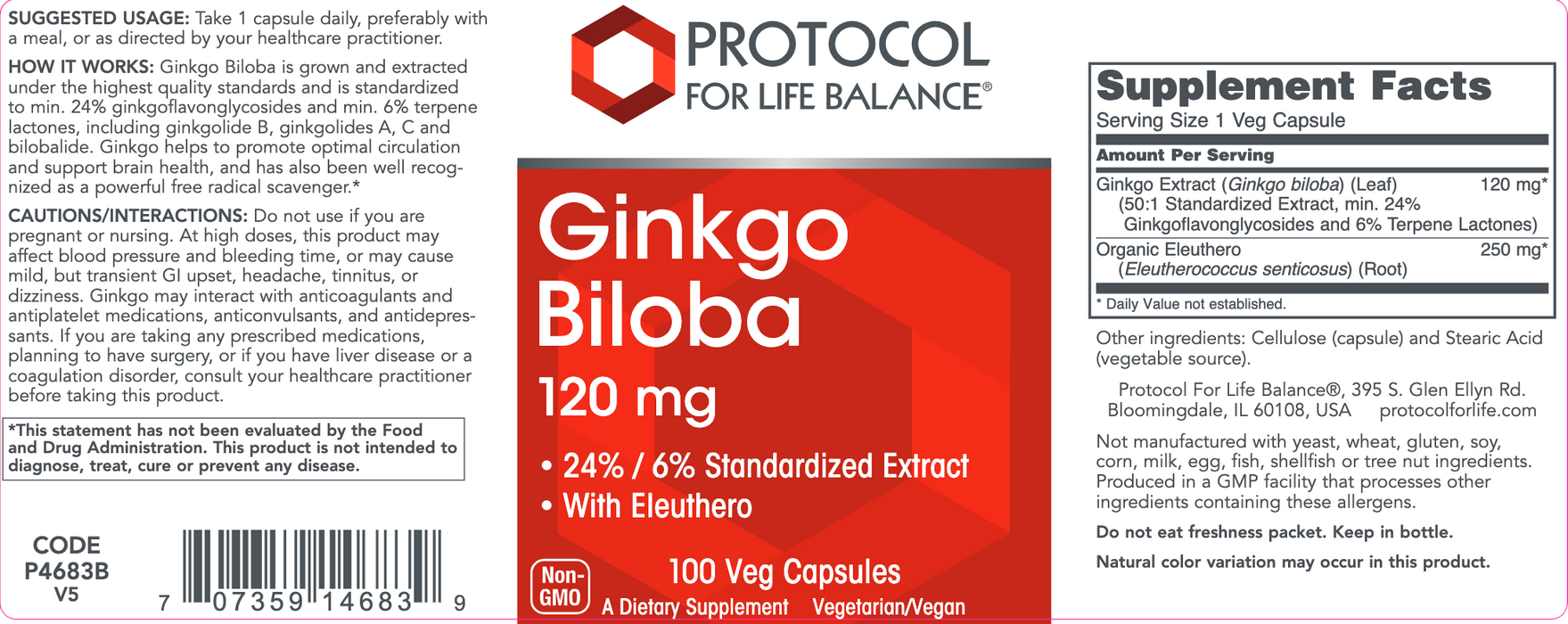 Ginkgo (100 Capsules)