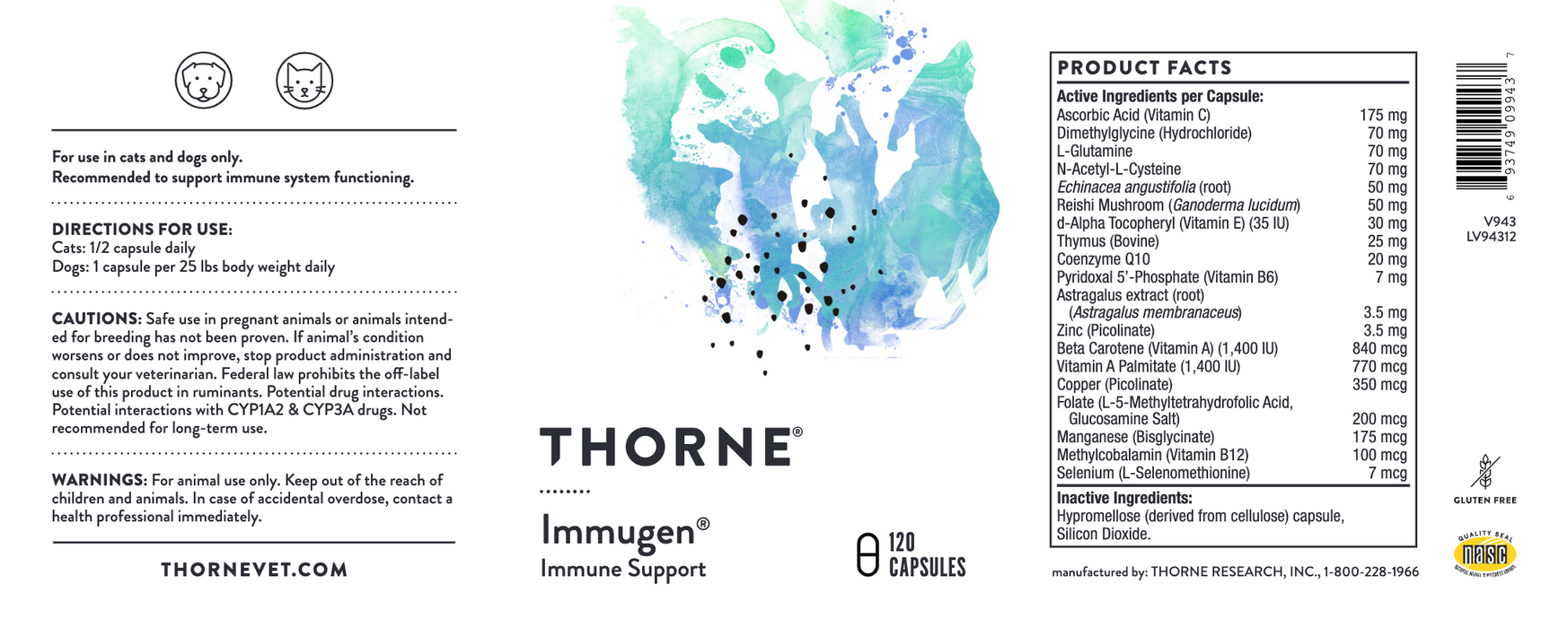 Immugen (90 Chews)-Vitamins & Supplements-Thorne Vet-Pine Street Clinic