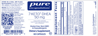 7-KETO DHEA (50 mg)-Vitamins & Supplements-Pure Encapsulations-120 Capsules-Pine Street Clinic