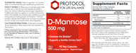 D-Mannose Urinary (90 Capsules)-Vitamins & Supplements-Protocol For Life Balance-Pine Street Clinic