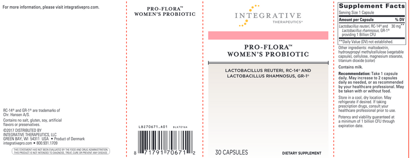Pro-Flora Womens Probiotic (30 Capsules)