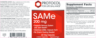 SAMe-Vitamins & Supplements-Protocol For Life Balance-200 mg - 60 Capsules-Pine Street Clinic