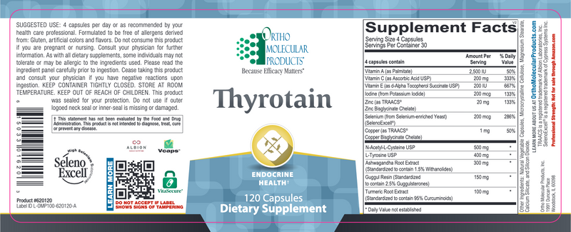 Thyrotain (120 Capsules)