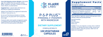 P-5-P Plus with Magnesium (100 Capsules)-Klaire Labs - SFI Health-Pine Street Clinic