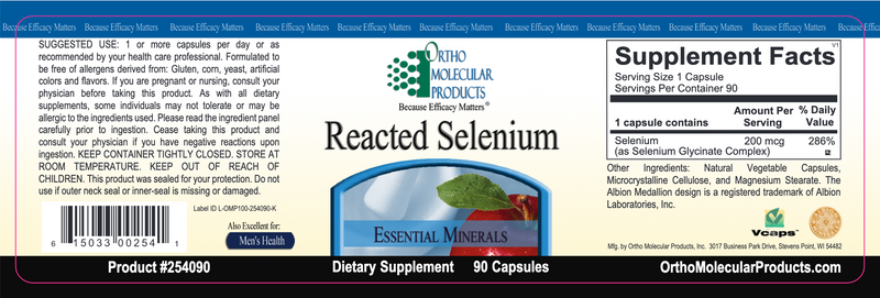 Reacted Selenium (90 Capsules)