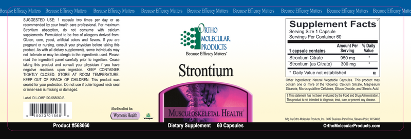 Strontium (60 Capsules)