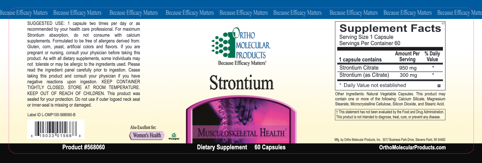 Strontium (60 Capsules)