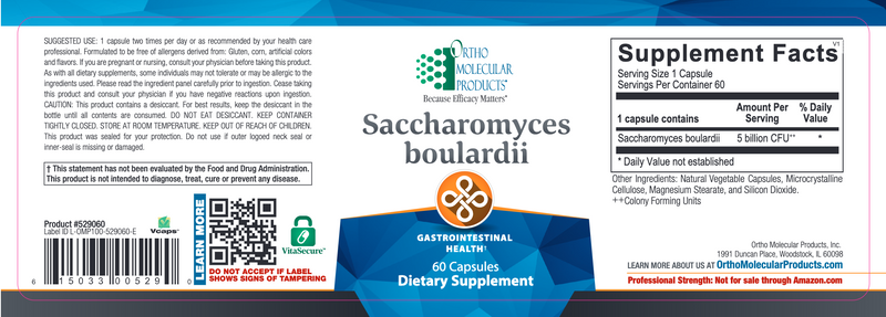Saccharomyces Boulardii (60 Capsules)
