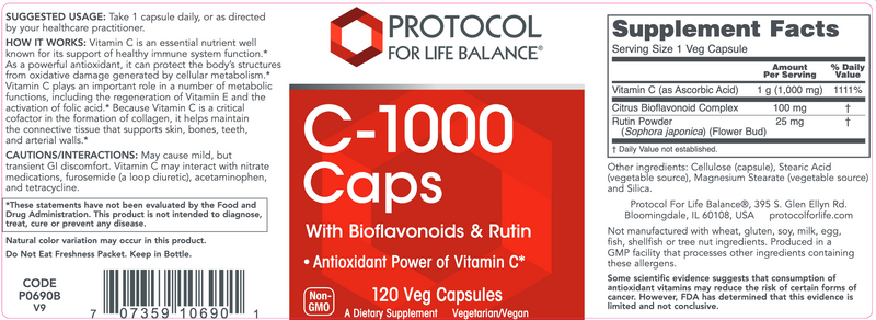 C-1000 Caps (120 Capsules)