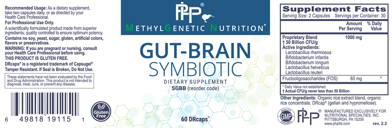 Gut Brain Symbiotic (60 Capsules)