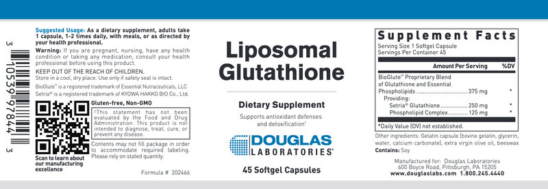 Liposomal Glutathione (45 Softgels)
