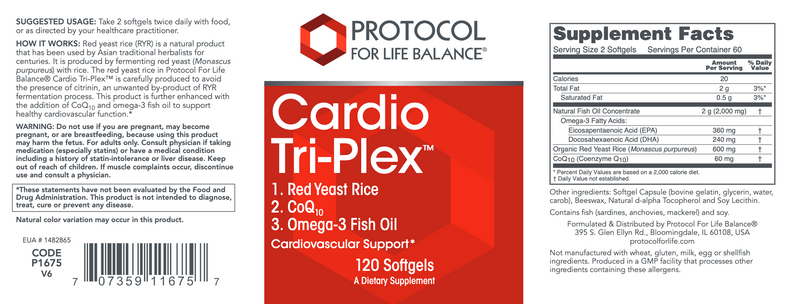 Cardio Tri-Plex (120 Softgels)