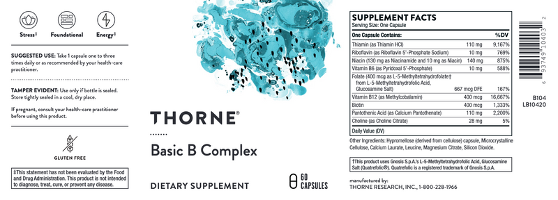 Basic B Complex (60 Capsules)