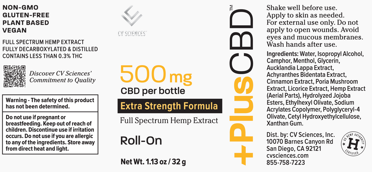 Roll On (500 mg) (1.13 Ounces)-Vitamins & Supplements-CV Sciences-Pine Street Clinic
