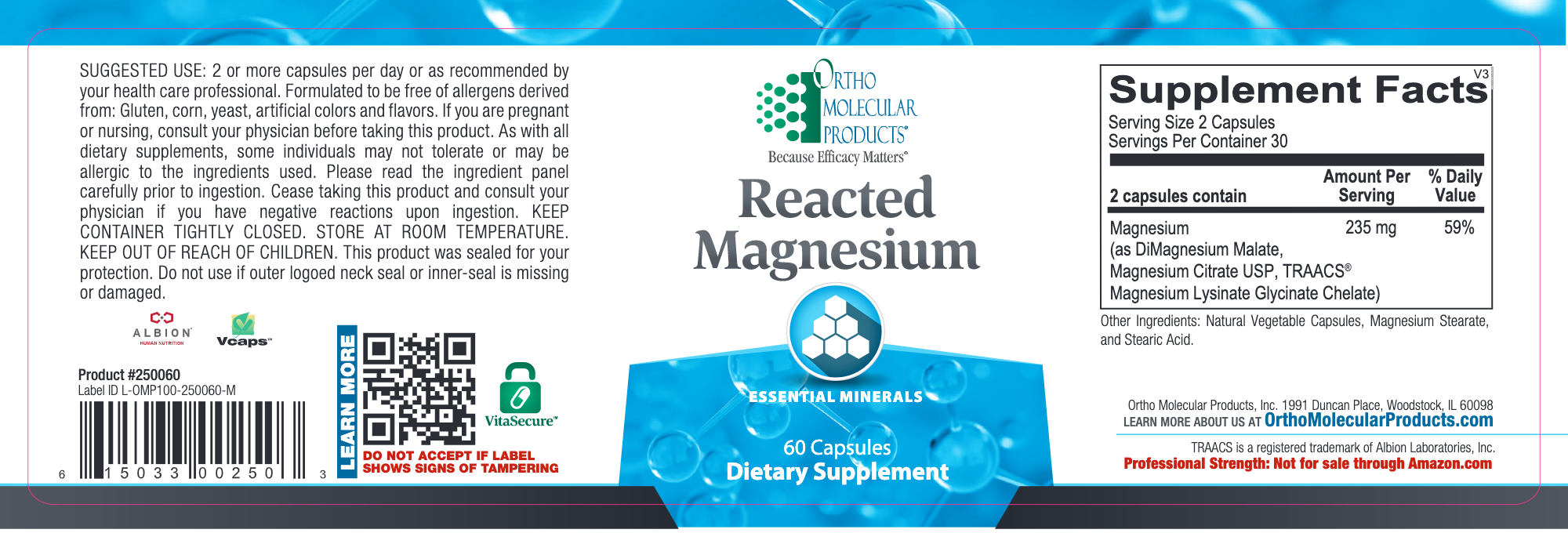 Ortho Molecular Products Reacted Magnesium — Pine Street Clinic