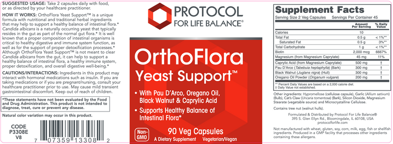 Orthoflora Yeast Support (90 Capsules)