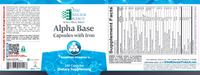 Alpha Base With Iron (240 Capsules)-Vitamins & Supplements-Ortho Molecular Products-Pine Street Clinic