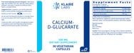 Calcium D-Glucarate (90 Capsules)-Vitamins & Supplements-Klaire Labs - SFI Health-Pine Street Clinic