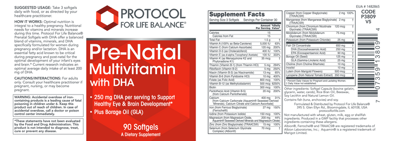 Pre-Natal Multi With DHA (90 Softgels)