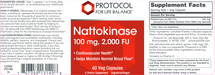 Nattokinase (60 Capsules)-Vitamins & Supplements-Protocol For Life Balance-Pine Street Clinic