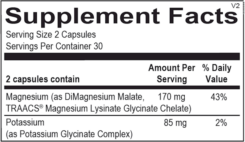 Reacted Magnesium & Potassium (60 Capsules)