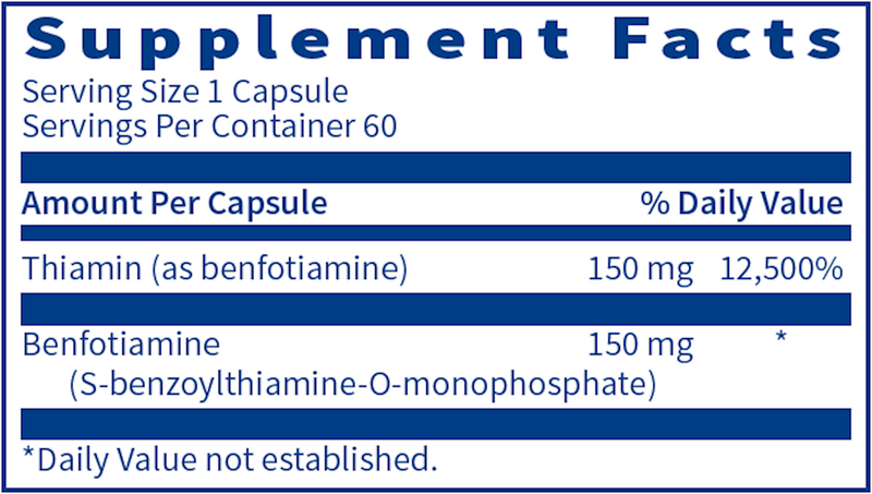 Benfotiamine (60 Capsules)