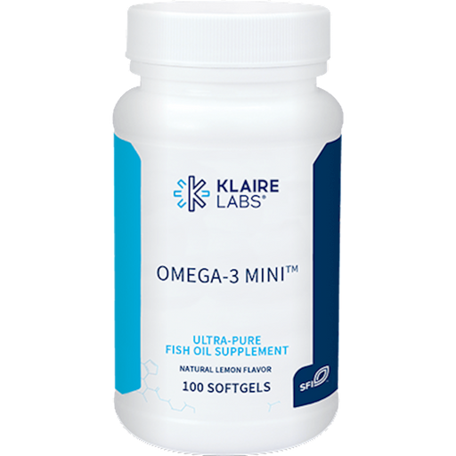 Omega-3 Mini Fish Oil (100 Softgels)-Klaire Labs - SFI Health-Pine Street Clinic