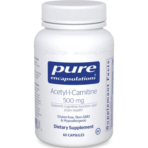pure encapsulations l-carnitine Pure Encapsulations - Acetyl-l-Carnitine (500 mg)
