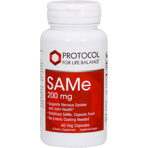 SAMe-Vitamins & Supplements-Protocol For Life Balance-200 mg - 60 Capsules-Pine Street Clinic