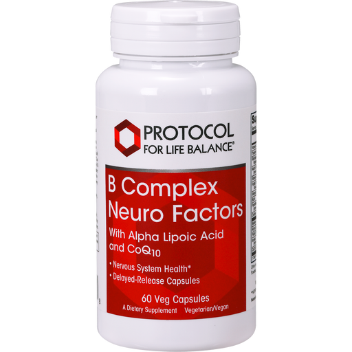 B Complex Neuro Factors (60 Capsules)-Vitamins & Supplements-Protocol For Life Balance-Pine Street Clinic