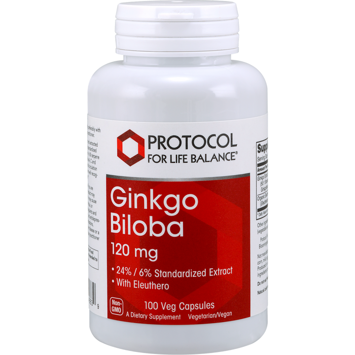 Ginkgo (100 Capsules)-Vitamins & Supplements-Protocol For Life Balance-Pine Street Clinic