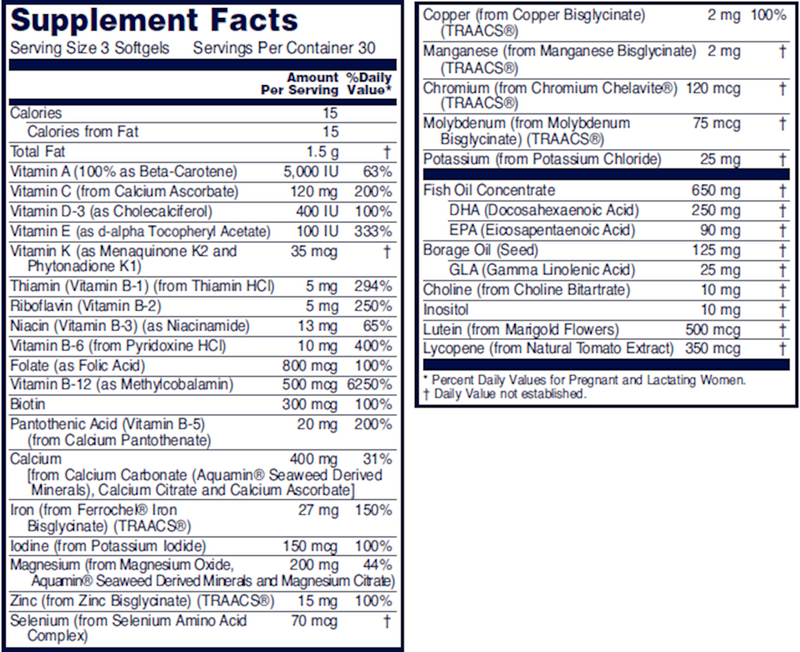 Pre-Natal Multi With DHA (90 Softgels)