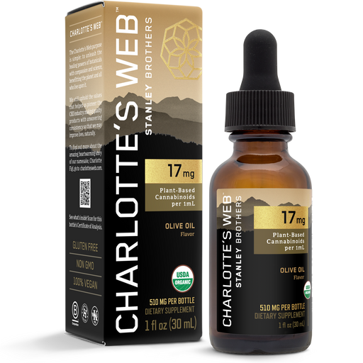 Hemp Extract (Olive Oil) (17 mg) (30 ml)-Vitamins & Supplements-Charlotte's Web-Pine Street Clinic