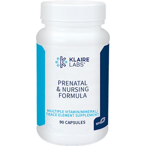 Prenatal and Nursing Formula (90 Capsules)-Klaire Labs-Pine Street Clinic