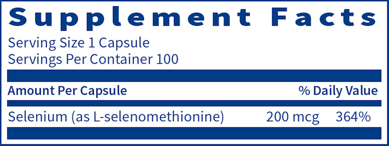 Seleno Met (200 mcg) (100 Capsules)