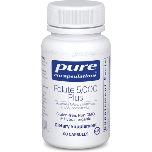 Folate 5,000 Plus (60 Capsules)-Vitamins & Supplements-Pure Encapsulations-Pine Street Clinic
