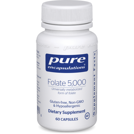 Folate 5,000 (60 Capsules)-Vitamins & Supplements-Pure Encapsulations-Pine Street Clinic