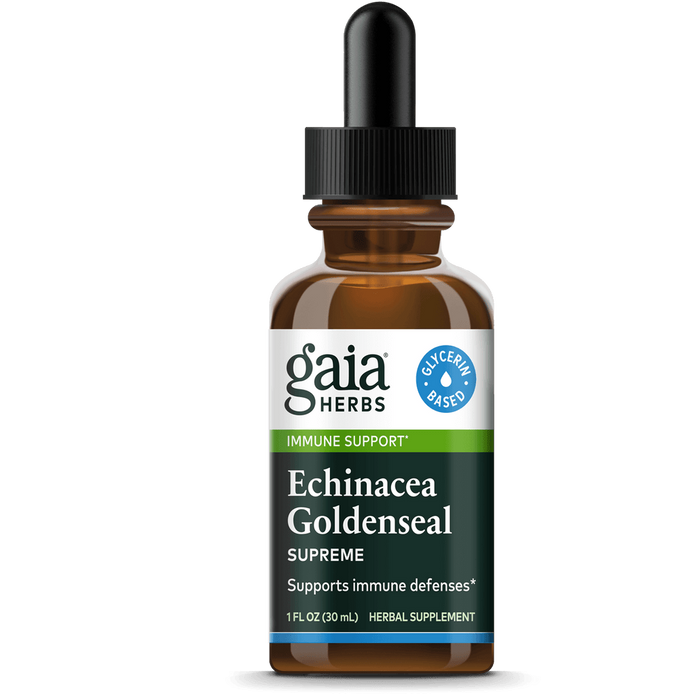 Echinacea - Goldenseal Supreme (1 oz)-Vitamins & Supplements-Gaia PRO-Glycerin Based-Pine Street Clinic