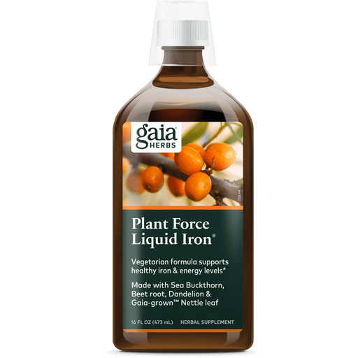Plant Force Liquid Iron (16 oz)-Vitamins & Supplements-Gaia PRO-Pine Street Clinic