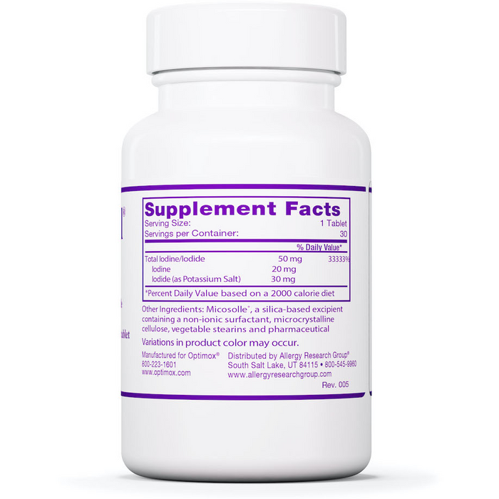 Iodoral IOD-50 (50 mg)-Vitamins & Supplements-Optimox-30 Capsules-Pine Street Clinic