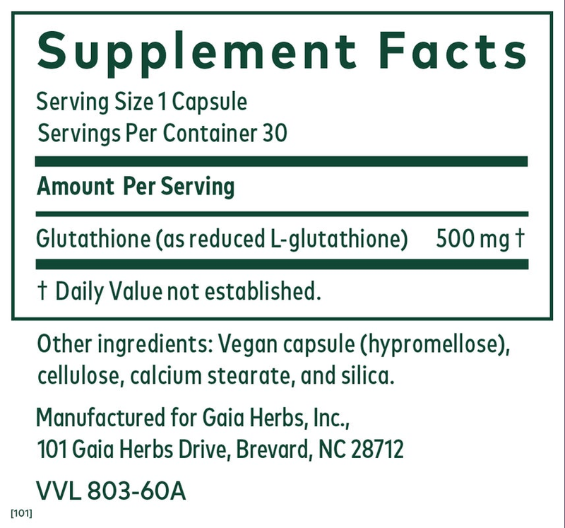 Glutathione 500 (30 Capsules)