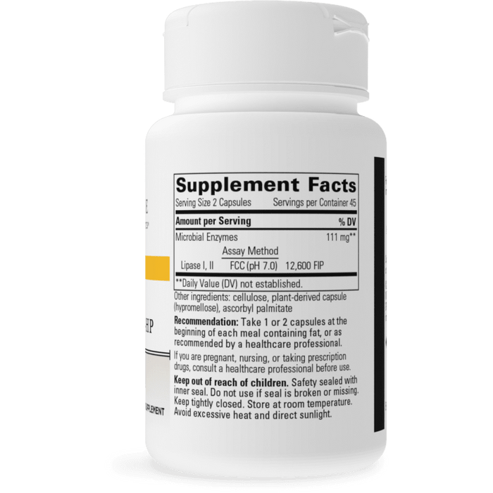Lipase Concentrate-HP (90 Capsules)-Vitamins & Supplements-Integrative Therapeutics-Pine Street Clinic
