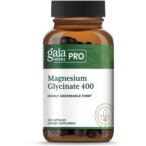Magnesium Glycinate 400 mg (180 Capsules)-Vitamins & Supplements-Gaia PRO-Pine Street Clinic