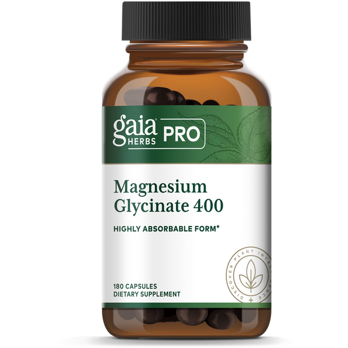 Magnesium Glycinate 400 mg (180 Capsules)-Vitamins & Supplements-Gaia PRO-Pine Street Clinic
