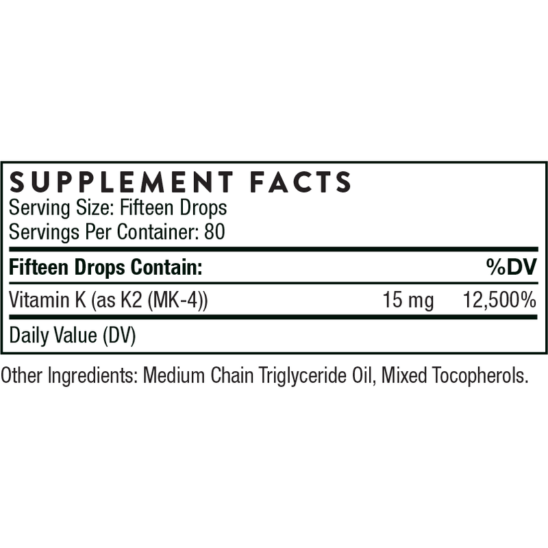 Vitamin K2 (Liquid) (1 Fluid Ounce)